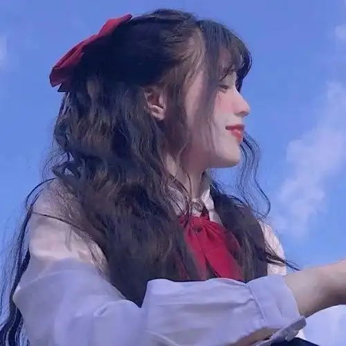 温柔女头蓝色系
