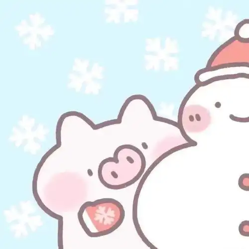适合冬天的卡通动漫情侣头像

