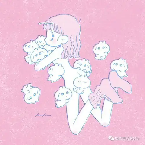 插画丨萌系二次元简笔画美少女,概括充满青春活力的少女日常
