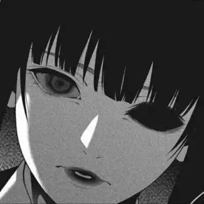 动漫头像黑白丧头
