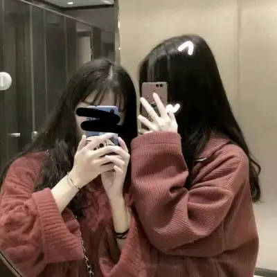 闺蜜头像双人同框两张一套

