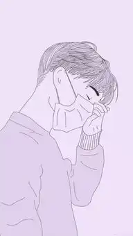 又帅又潮的二次元男生手绘插画
