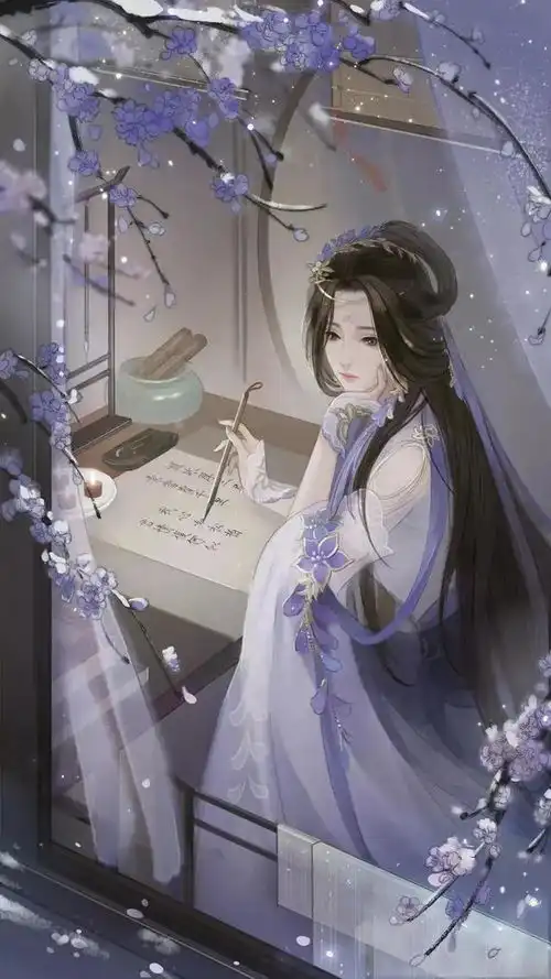44壁纸漂亮古风小仙女芙蓉不及美人妆,水殿风来珠翠香
