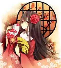 黑发血瞳动漫少女
