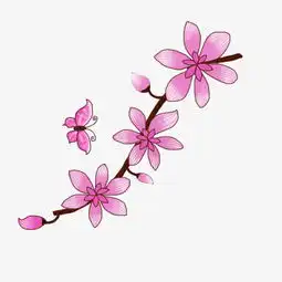 七夕情人节手绘粉色花卉装饰素材图片素材其他格式下载装饰图案大全
