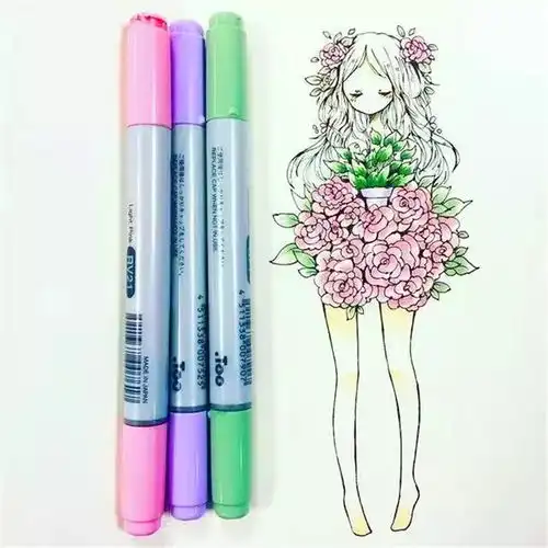 美术生马克笔手绘礼服,每一件都超级唯美,满满少女心
