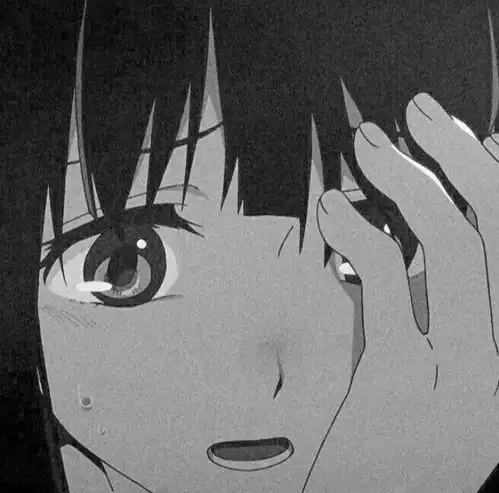 伤感头像女生哭泣动漫
