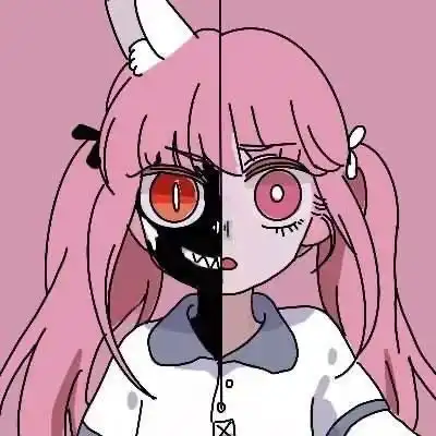 ins粉色系动漫女头
