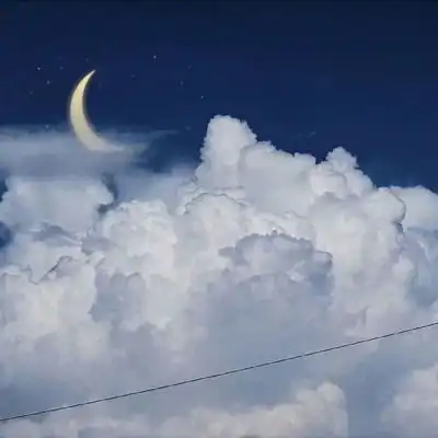 季清蓝白系唯美清冷头像背景图

