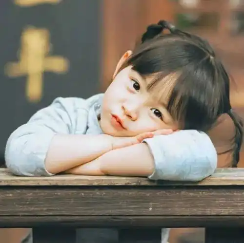 萌系头像希望我是你眼里最好的宝贝
