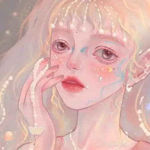 古风手绘动漫女生头像
