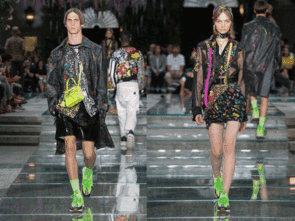自由洒脱的无畏力量versace2019春夏系列男装秀
