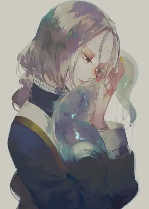 插画作品心动挑战日系厌世脸动漫人物头像一组收藏
