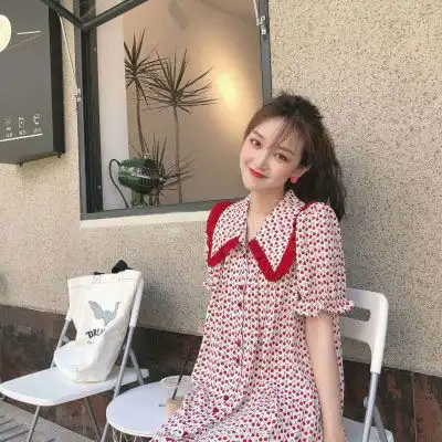 红色系女生头像可爱清新很酷女生头像图片
