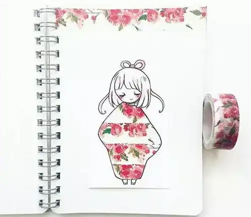 90后美女用纸胶带作画,美爆了整个ins
