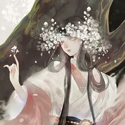 女生头像丨古风手绘温柔似水的女子
