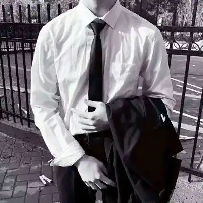 衬衫男头像半身控男生部位头像白衬衫
