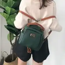 学生书包女韩版帆布高中生

