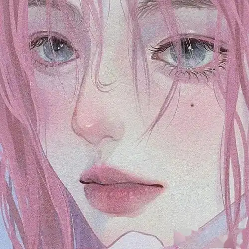 动漫女生头像超绝唯美的粉色系古风头像

