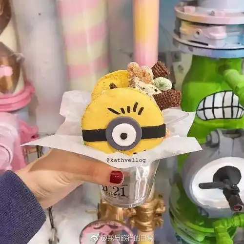 卡通马卡龙雪糕系列甜品

