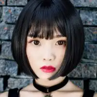 韩系短发女生头像图片
