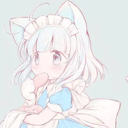 头像超可爱蓝色系萝莉女头像
