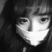 带口罩黑白头像女生微信头像图片大全
