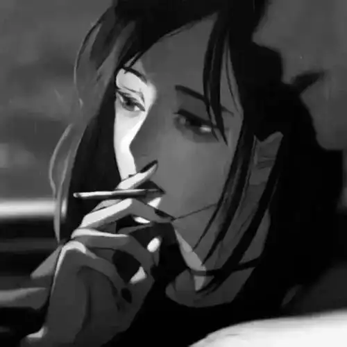 黑色丧系女生头像大全孤独黑暗系女生头像伤感头像女生
