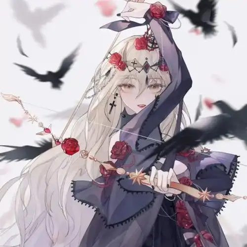 古风手绘动漫女生头像

