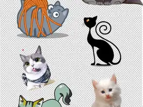 可爱卡通猫咪小猫免抠透明图片素材
