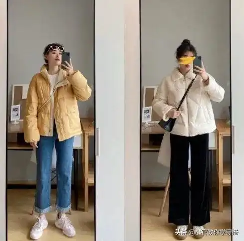 冬季女生可盐可甜温暖时尚休闲穿搭
