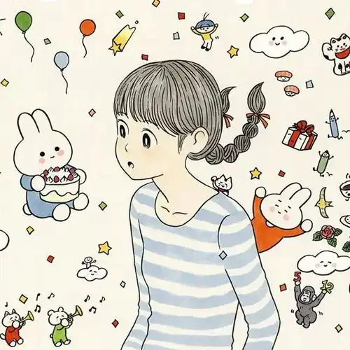 超治愈系清新插画,满满少女心
