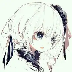 白色动漫头像
