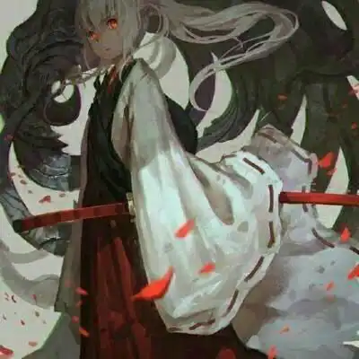 黑暗丧风格女头像动漫恐怖少女
