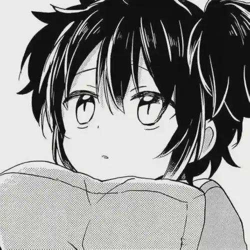 二次元黑白漫画头像最感动的告白是带我回家
