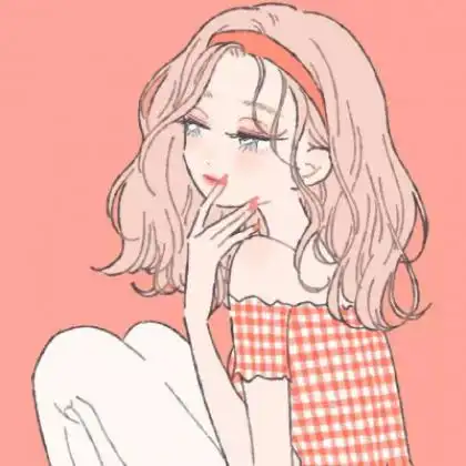 手绘可爱女孩头像,卡哇伊也适合闺蜜使用的
