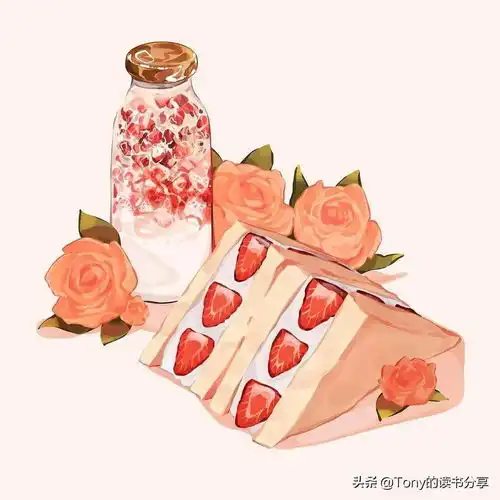 插画作品欣赏治愈系美食
