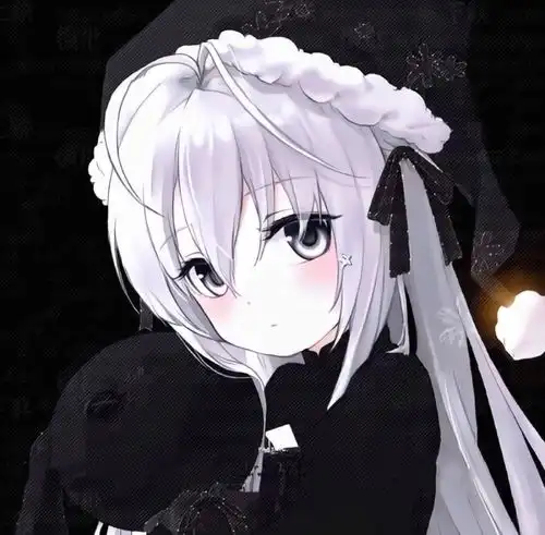 特别cool特别beautiful的黑色系动漫女生头像
