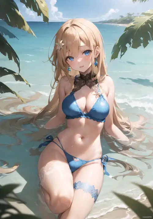 最美不过二次元ai泳装
