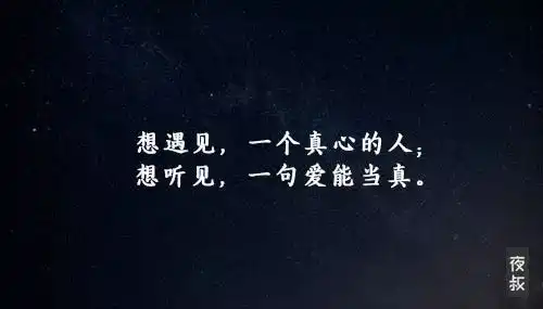 真心,总是离伤心最近
