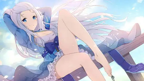二次元动漫少女裸足壁纸
