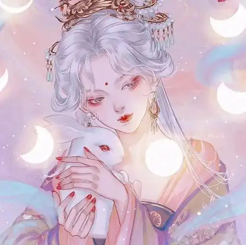 动漫女生头像超绝唯美的粉色系古风头像

