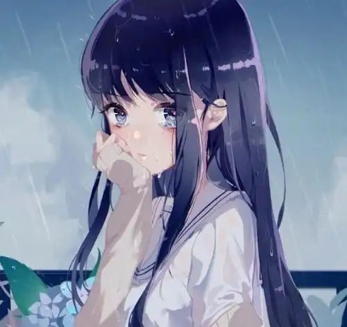 女生动漫头像宁愿在梦中从没遇见你,总好过醒后独自一人
