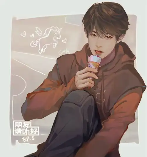 动漫头像生日快乐,20岁的易烊千玺
