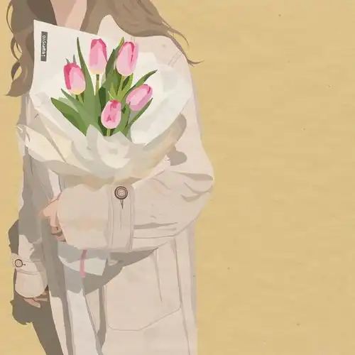 ins手绘情侣头像一男一女
