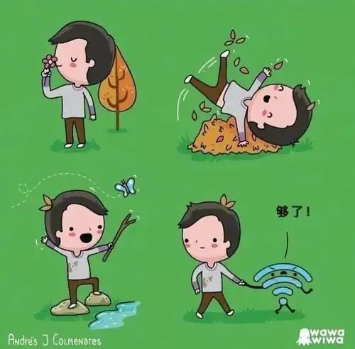 80后老爸靠治愈系插画,ins疯狂吸粉70w网友直呼太可爱了

