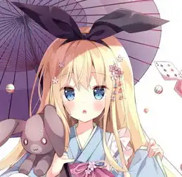 二次元和风美图欣赏身穿和服,亭亭玉立颇有神韵的小姐姐
