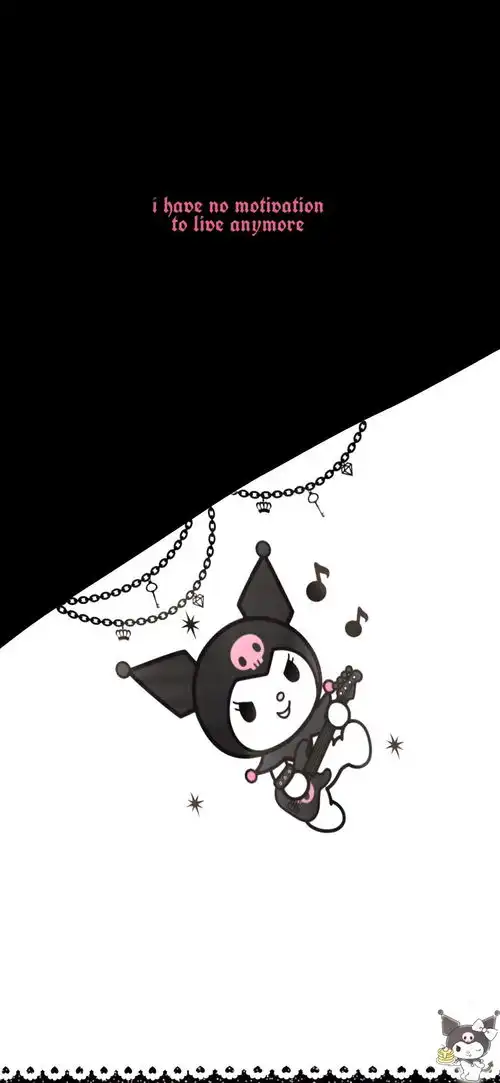 手机壁纸丨三丽鸥kuromi库洛米高清无水印卡通动漫可爱
