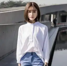 一份流觞,三分佳人遇到这样的衬衫春季服装穿搭图片

