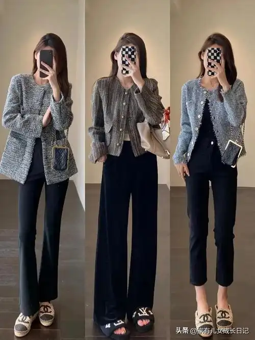体制内女人一周穿搭,格雷灰卡其色系小香风半裙,优雅高级感
